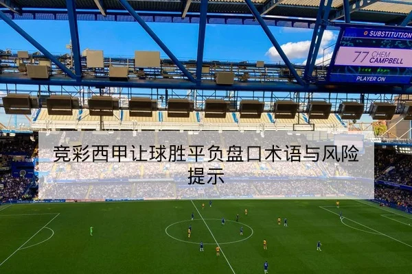竞彩西甲让球胜平负盘口术语与风险提示